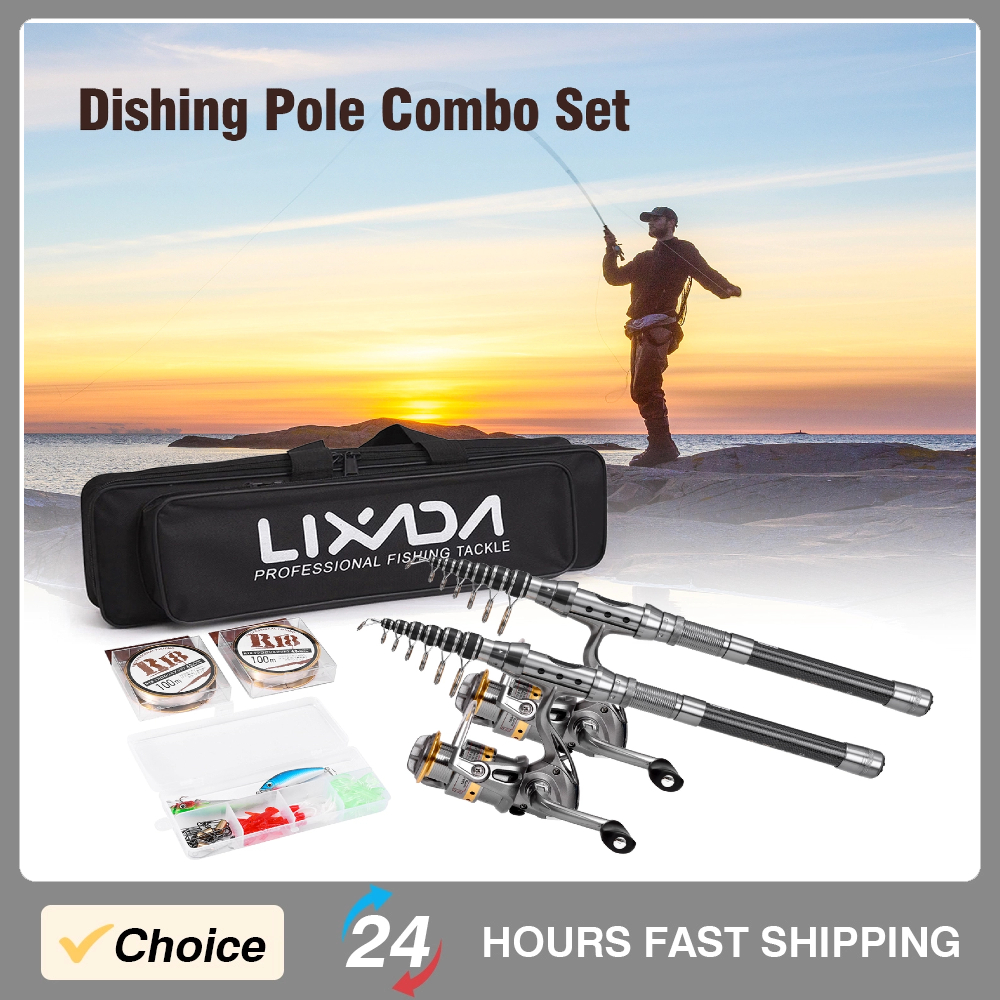 Fishing Pole Combo Set 2Pcs Ro - đánh giá và giá Fishing Rod Carbon Fiber