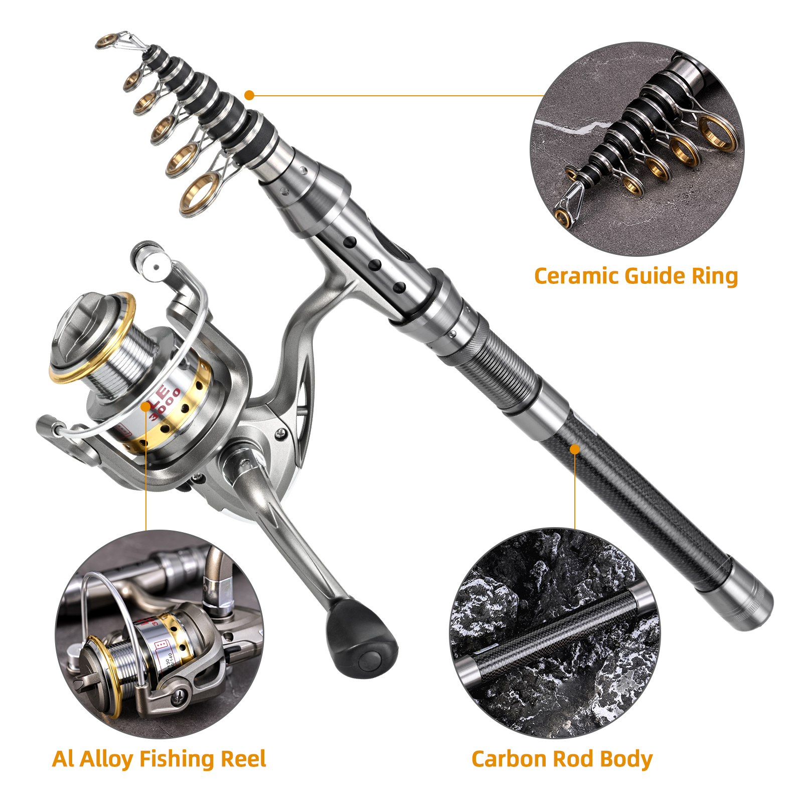 Fishing Pole Combo Set 2Pcs Ro - đánh giá và giá Fishing Rod Carbon Fiber