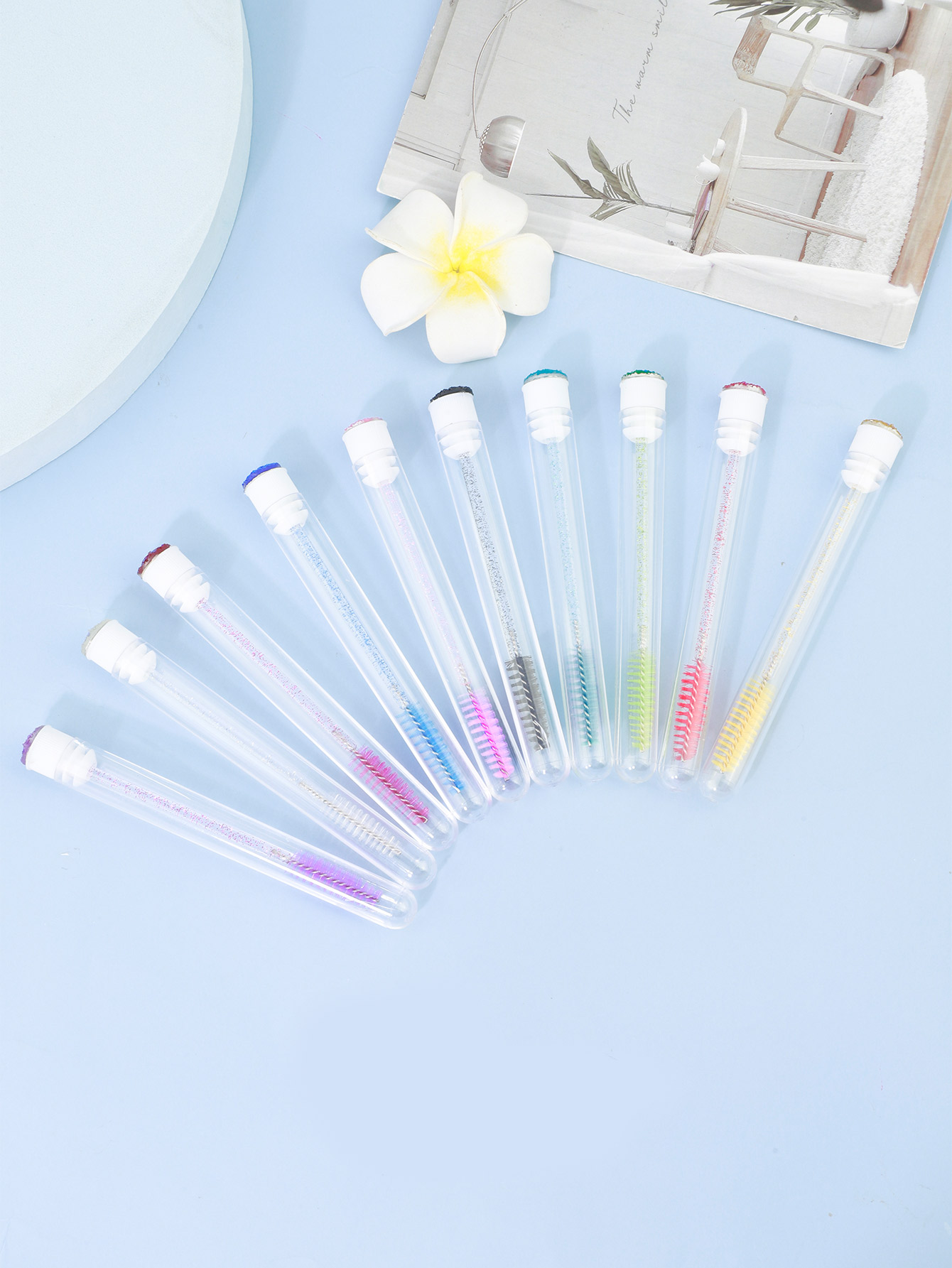 5/10Pcs Portable Makeup Mascar - đánh giá và giá Fishing Rod Travel
