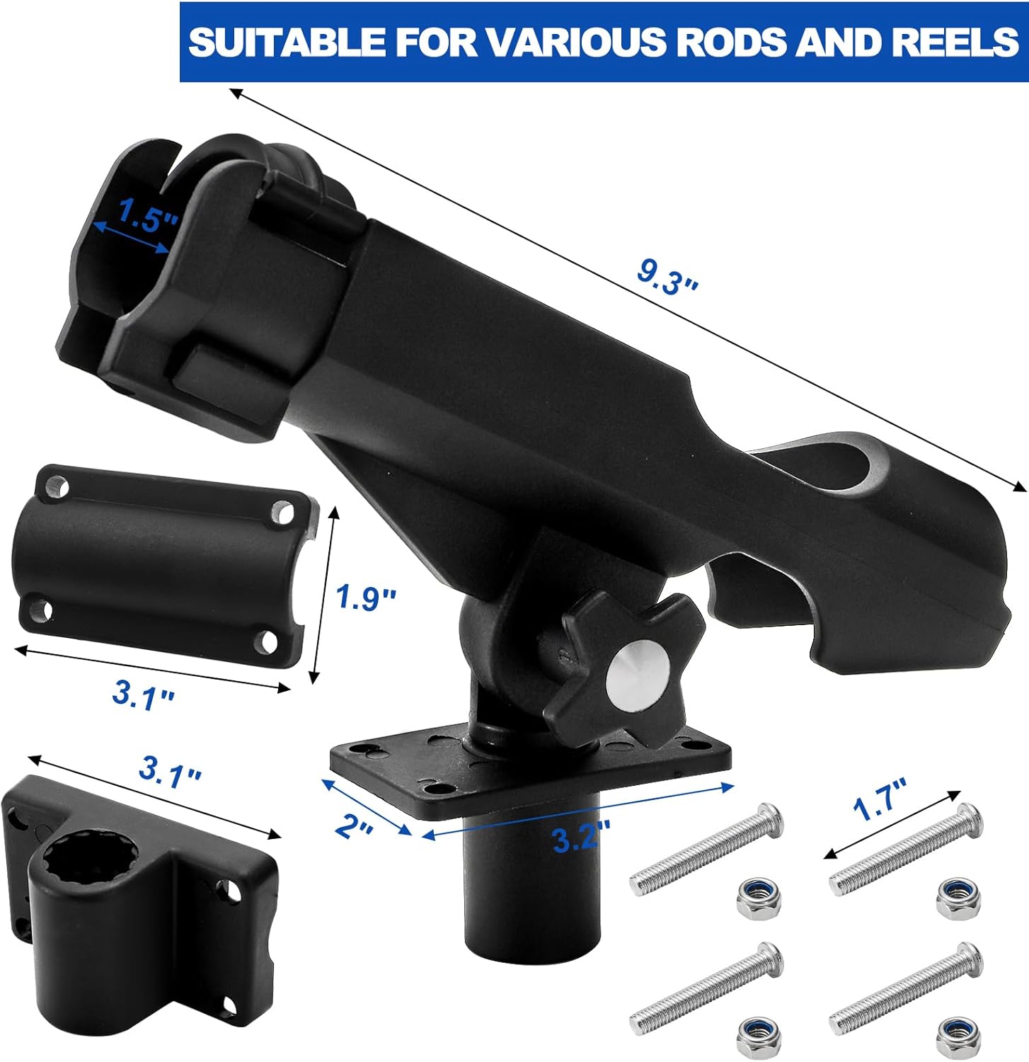 2 Pack Fishing Rod Holder with - đánh giá và giá Fishing Rod Combo