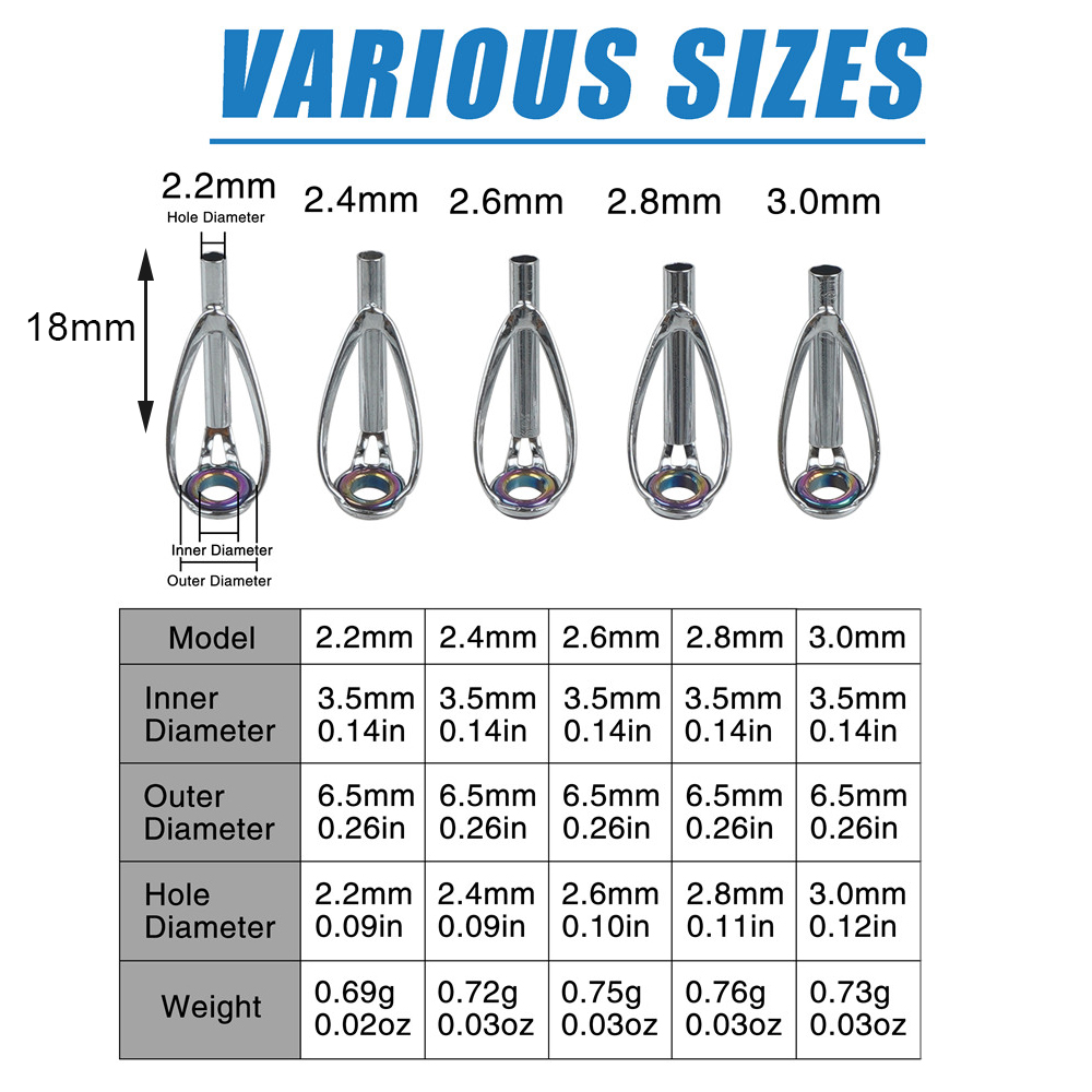 50/100PCS Fishing Rod Tips Rep - đánh giá và giá Fishing Rod Tip Replacement