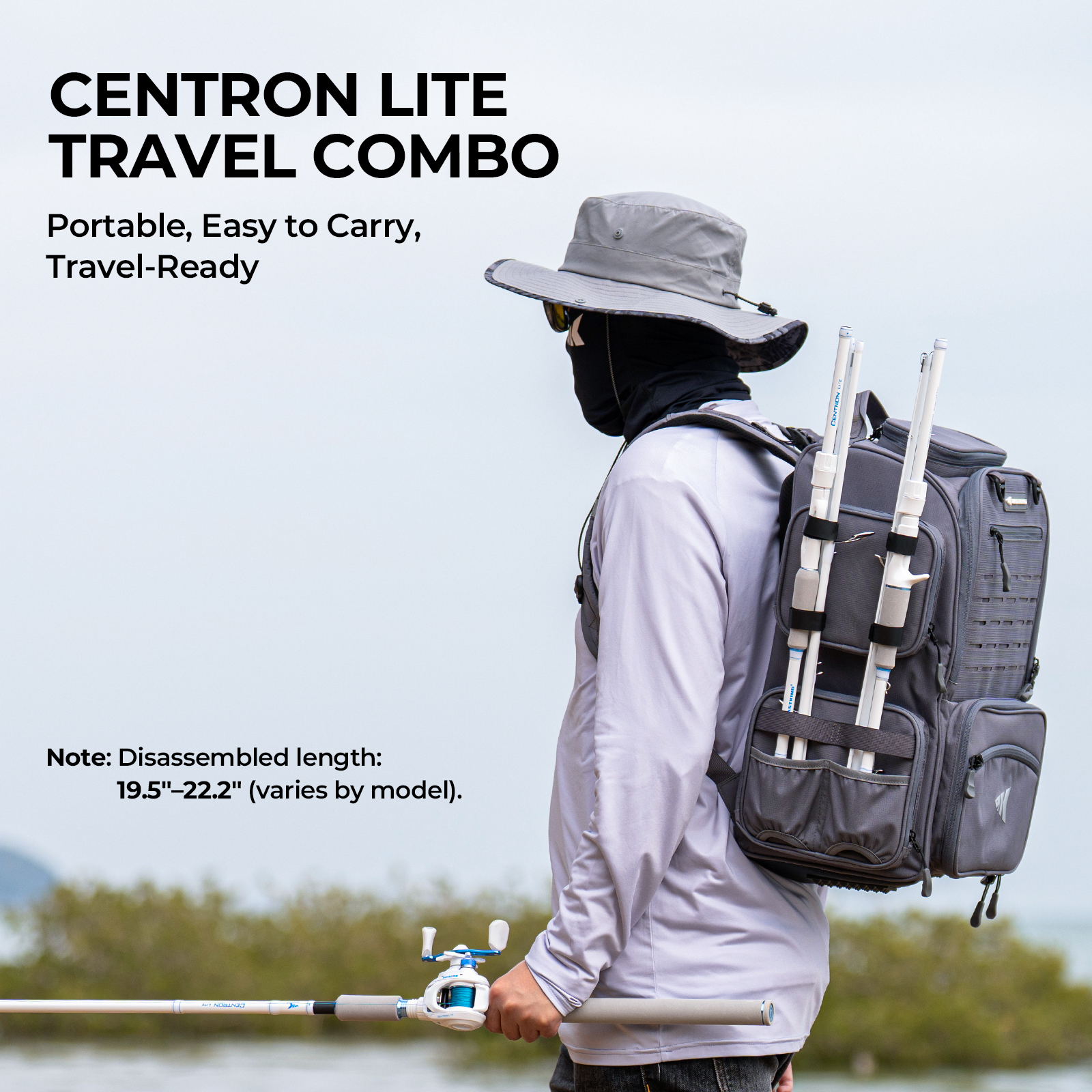 KastKing Centron Lite Travel C - đánh giá và giá Fishing Rod Combo