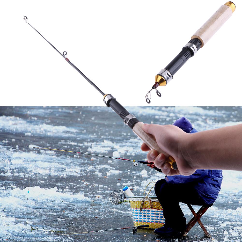 60cm Mini Telescopic Ice Fishi - đánh giá và giá Fishing Rod Carbon Fiber
