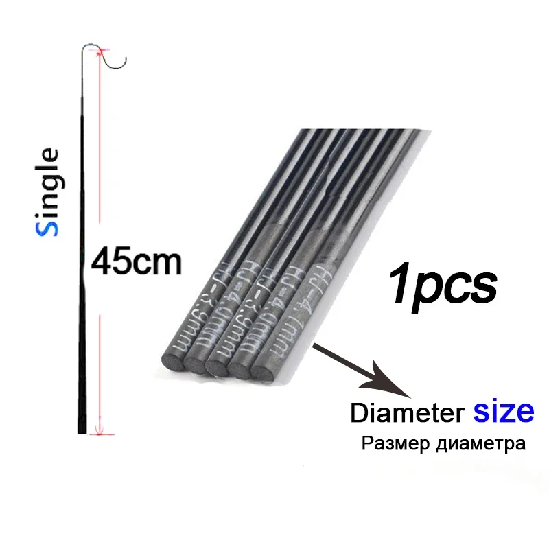 1.4mm-2.1mm 1 pieces 45cm Fish - đánh giá và giá Fishing Rod Tip Replacement