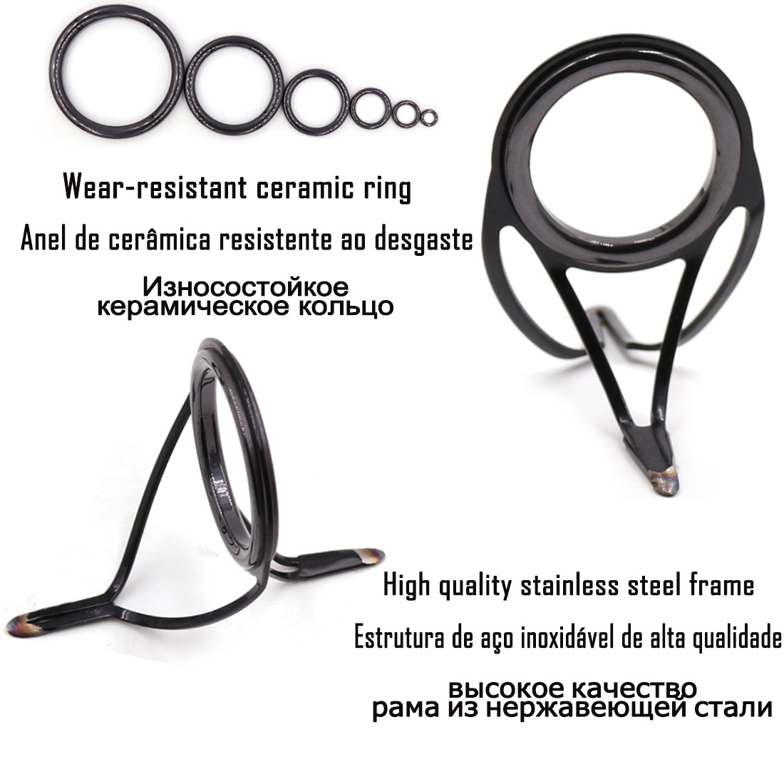 9KM OB Curved Rod Guide Kit 10 - đánh giá và giá Fishing Rod Guide Replacement