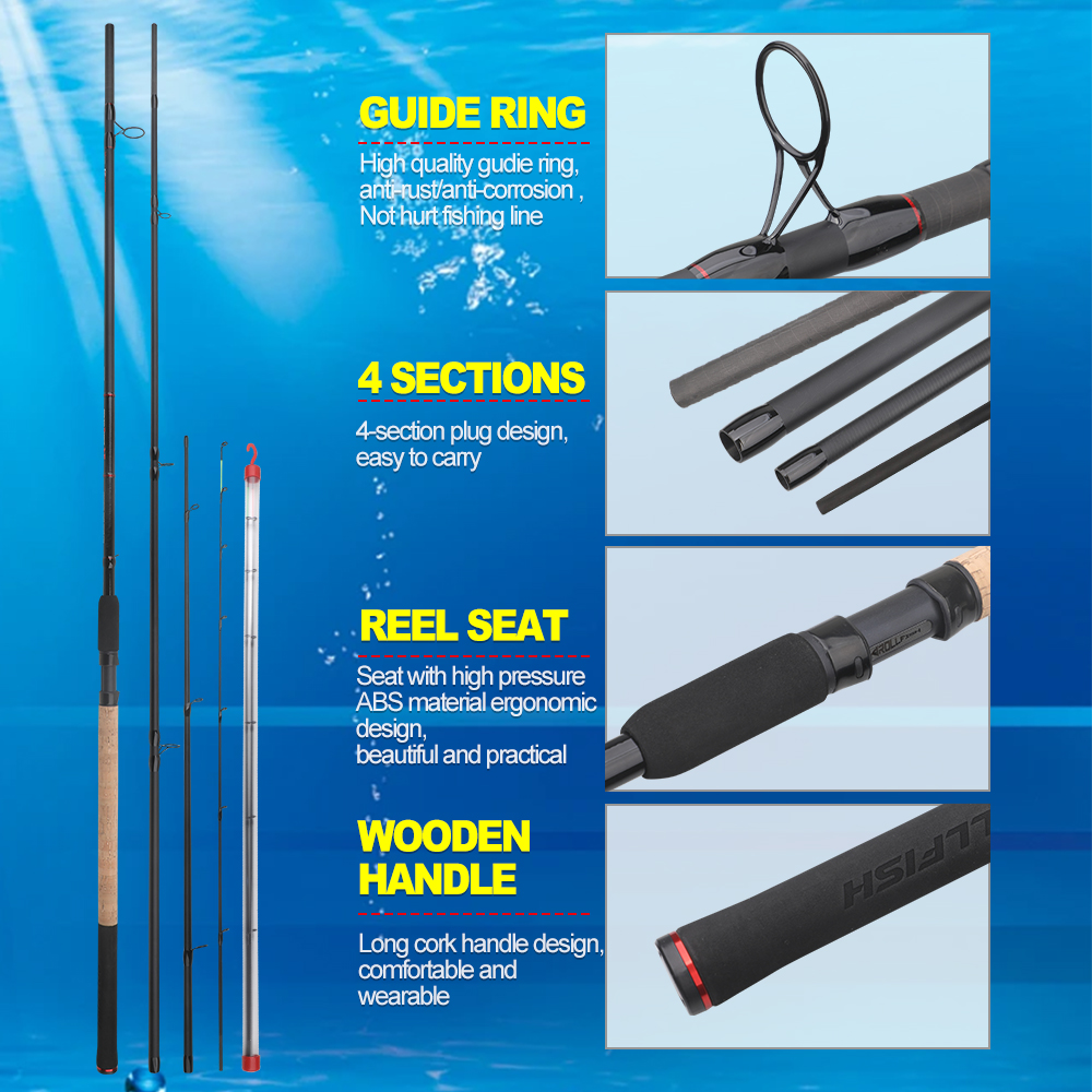 ROLLFISH 3.6m/3.9m Carbon Feed - đánh giá và giá Fishing Rod Tip Replacement