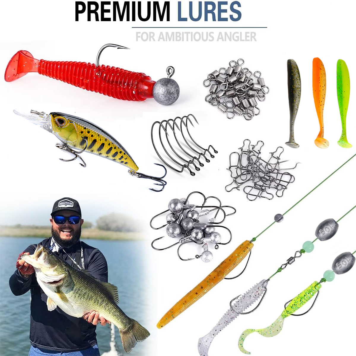 Fishing Pole Set Full Kits Wit - đánh giá và giá Fishing Rod Spinning