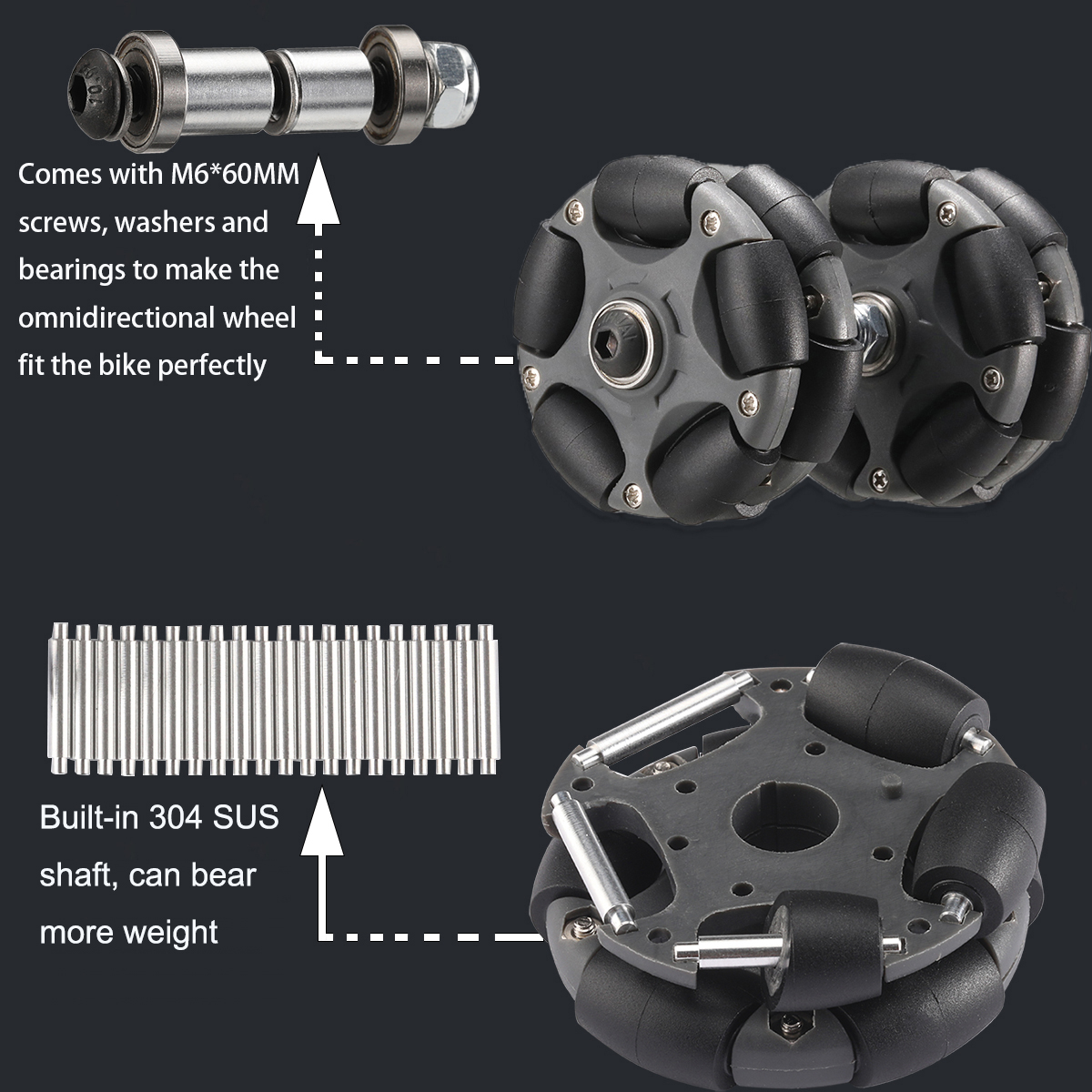 2PCS 58mm Nylon Omni Wheels Ea - đánh giá và giá Fishing Rod Telescopic