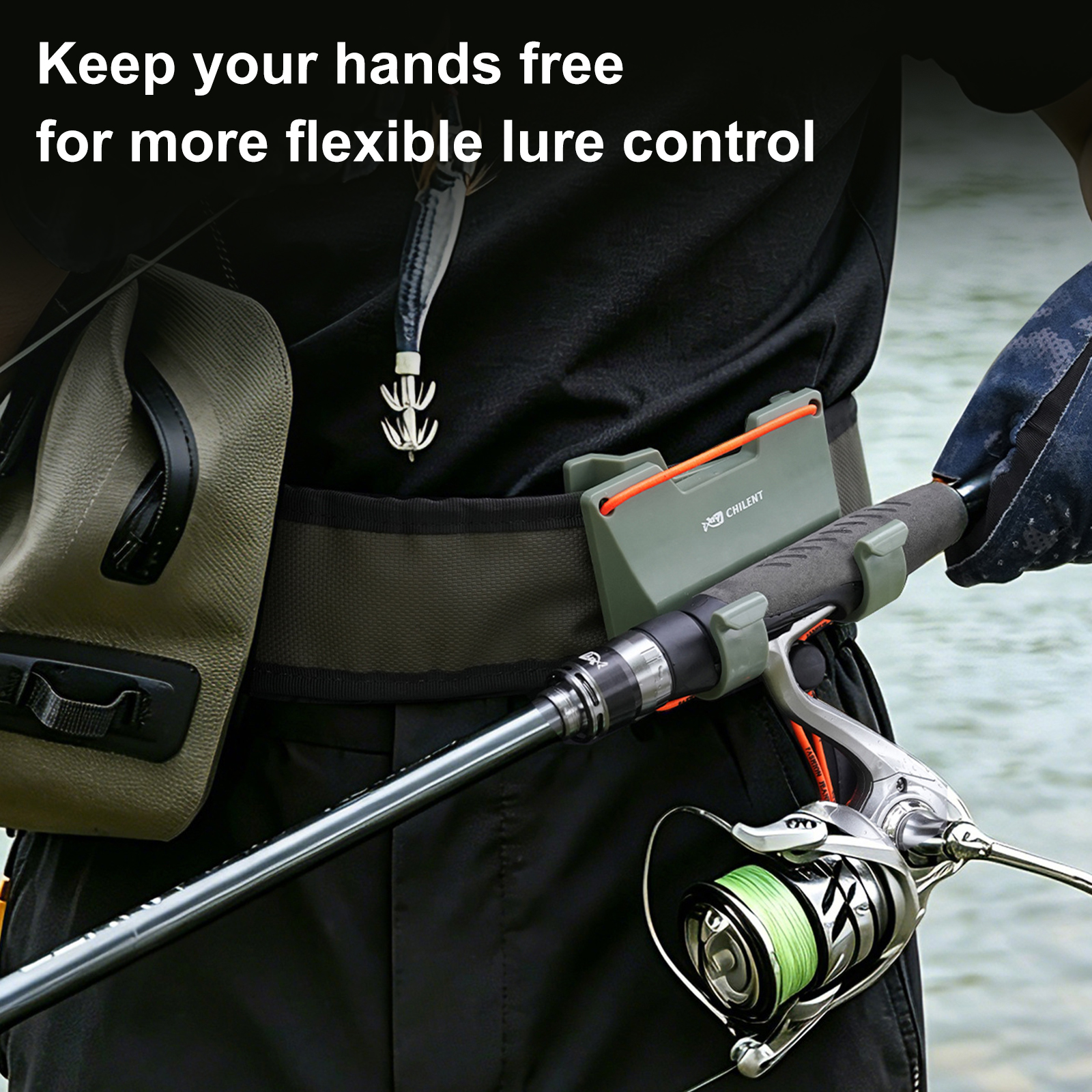 Outdoor Belt Clip Rod Holder H - đánh giá và giá Fishing Rod Spinning