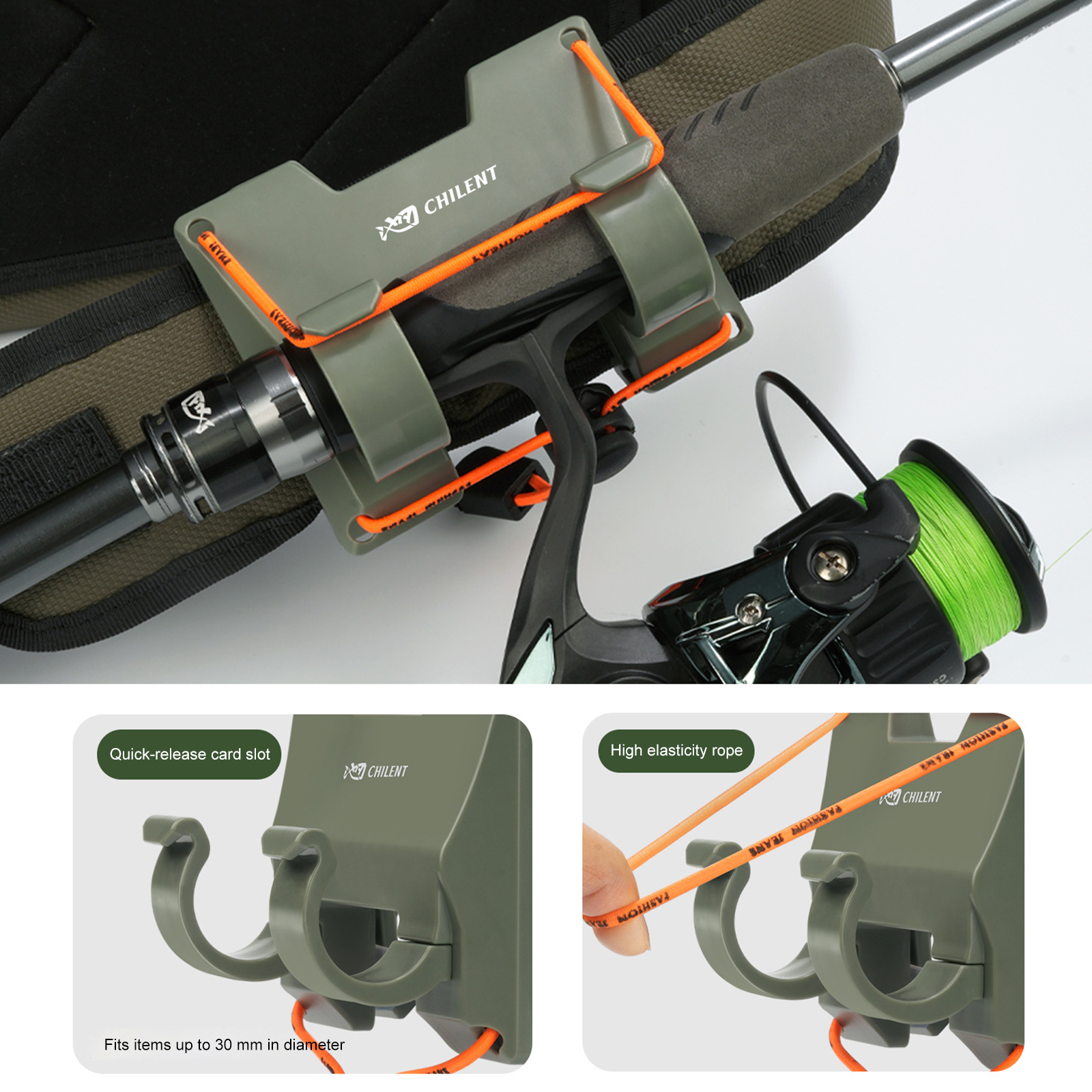 Outdoor Belt Clip Rod Holder H - đánh giá và giá Fishing Rod Spinning