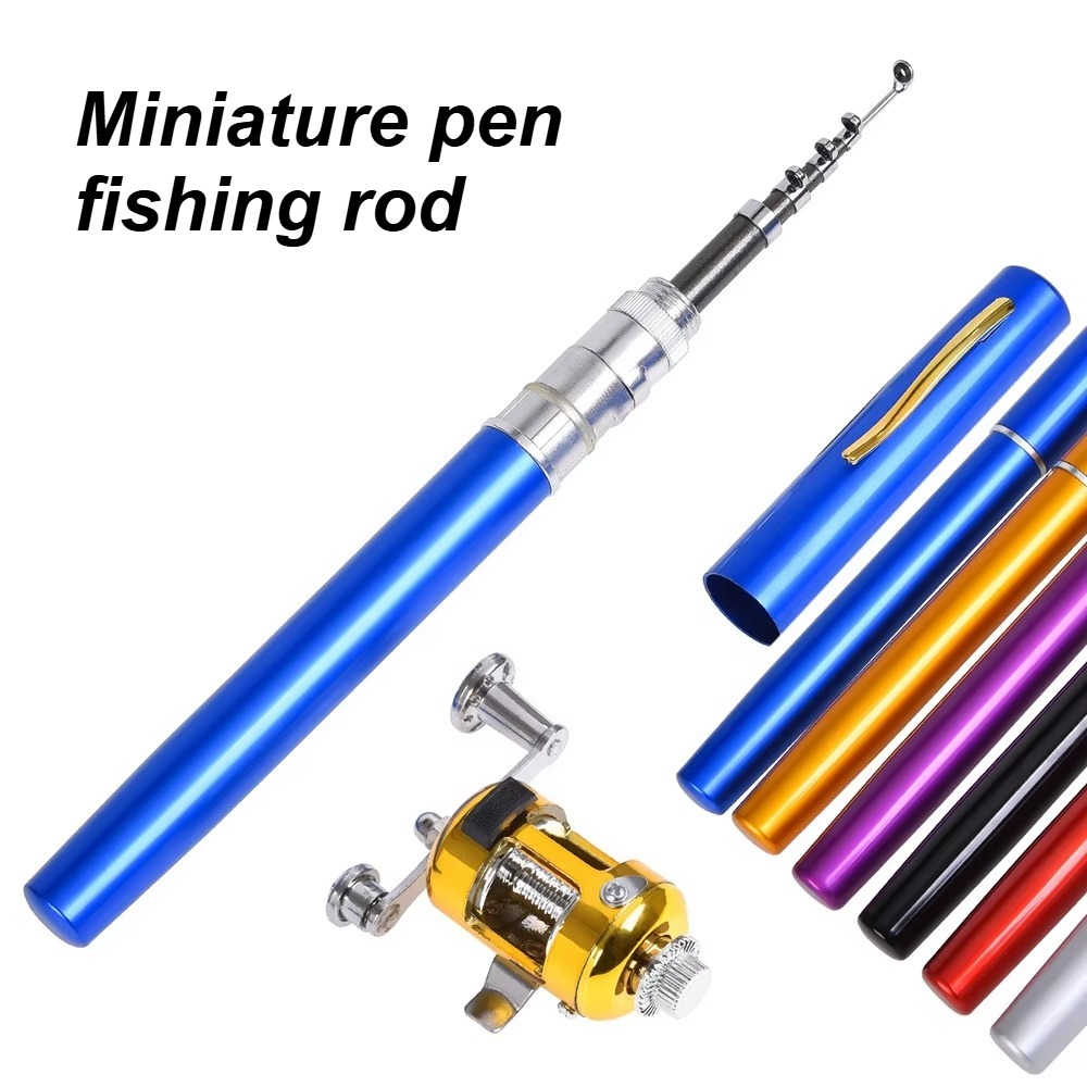 Mini portable steel pen fishin - đánh giá và giá Fishing Rod Case