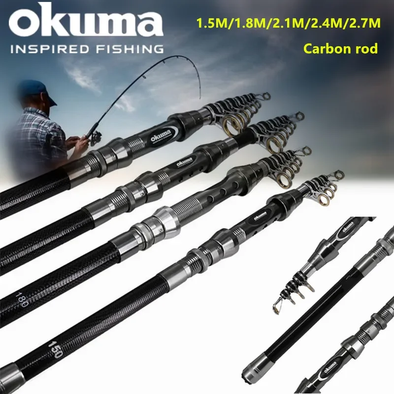 OKUMA New Carbon Rock Rod 1.5M - đánh giá và giá Fishing Rod Surf