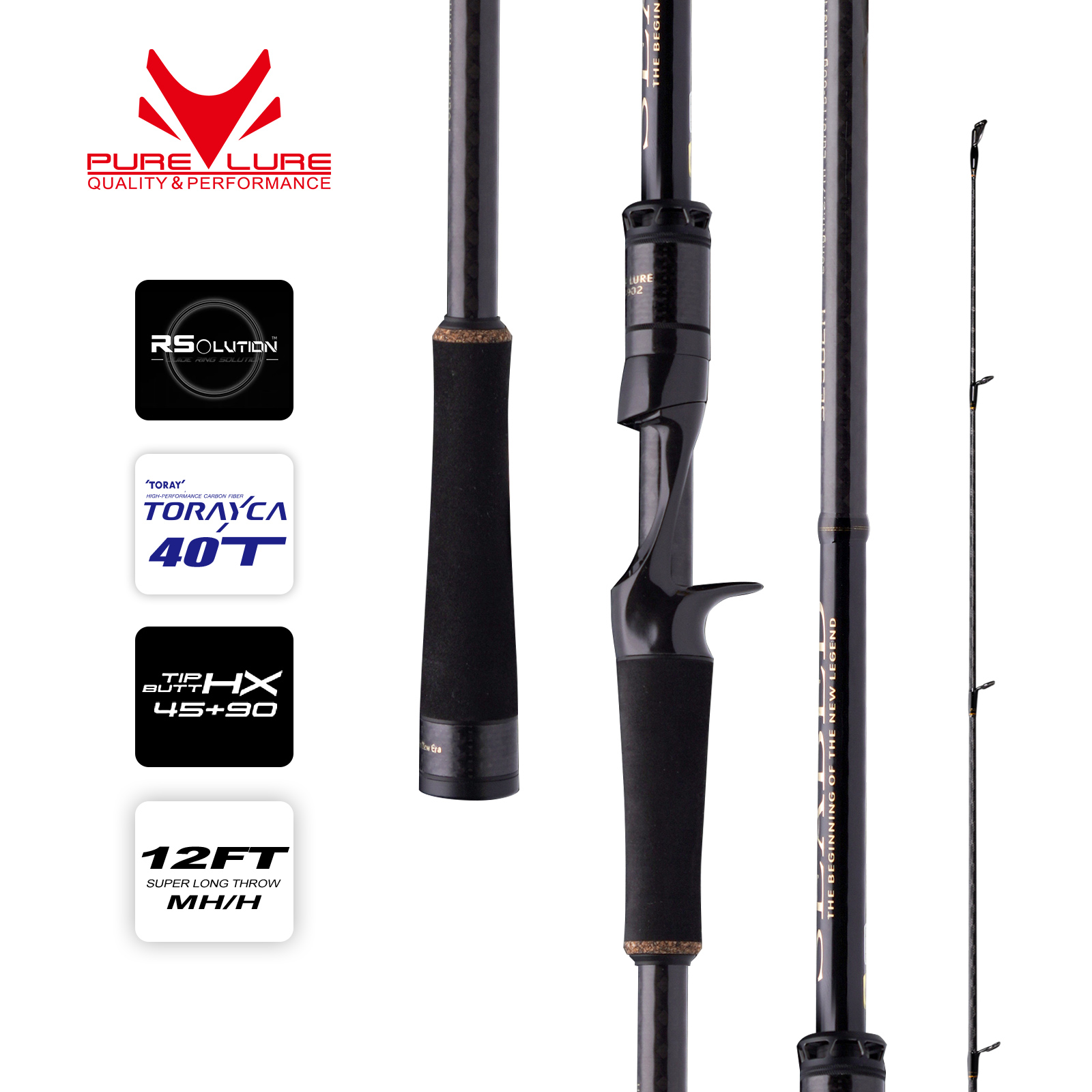 PURELURE SEABED 12FT 3.0m 3.3m - đánh giá và giá Fishing Rod Surf